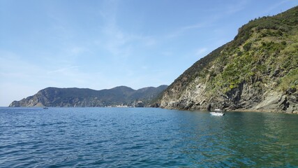 view of the sea and mountains