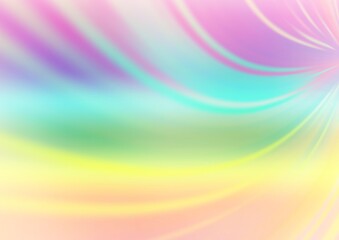 Light Multicolor, Rainbow vector blurred shine abstract template.