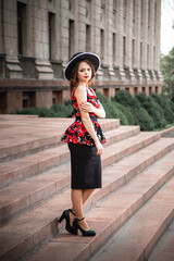 park woman fashion beautiful park