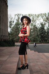 park woman fashion beautiful park