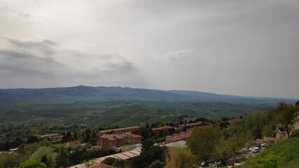 clouds over the mountains
