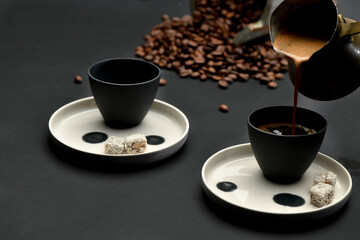 Pouring Turkish Coffee 