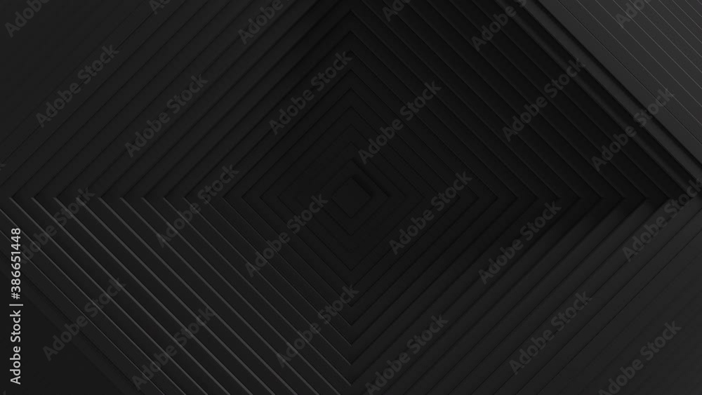 Poster abstract animation of square blinds oscilation. minimal dark clean corporate background. 3d walls wa
