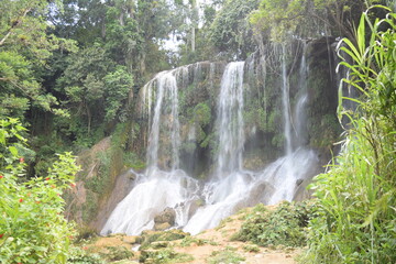 El nicho national park beautiful waterfalls in Cuba America