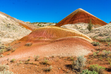 Painted hills, John Day Fossil Beds National monument, Oregon, USA