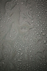 Water drops on grey background