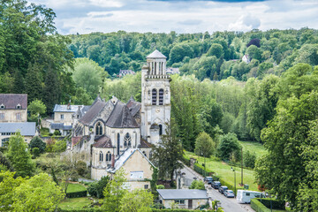 Fototapeta premium Eglise de Pierrefonds (Oise)