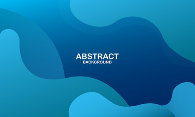 Abstract blue wave background. Dynamic shapes composition. Eps10 vector
