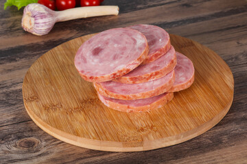 Natural ham made from pork