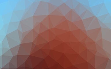 Light Blue, Red vector polygonal template.