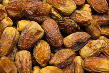 close up of dried dates