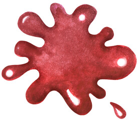 Watercolor Red blots