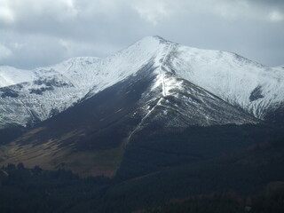 Cumbrian Mountains, covered in snow