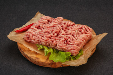 Raw Minced pork meat for cooking