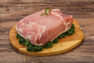Pork meat piece for cooking