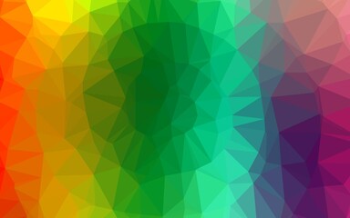 Light Multicolor, Rainbow vector abstract polygonal layout.