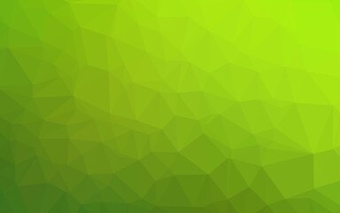 Light Green vector polygon abstract backdrop.