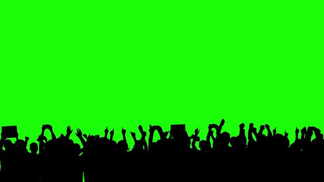 crowd silhouette 7