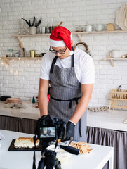 Chef cooking dessert making video for vlog