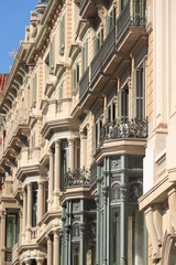 Obraz premium Facades in Barcelona