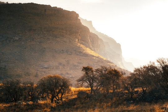 sunrise in the mountains