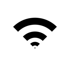 Illustration of Grey Wifi Icon on white background