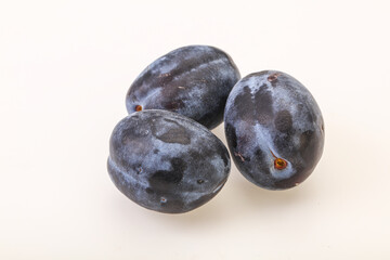 Ripe sweet and tasty plum