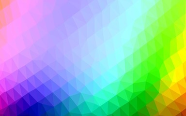 Light Multicolor, Rainbow vector abstract mosaic pattern.