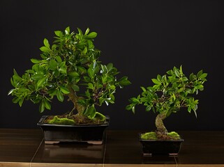 bonsai tree in flowerpot