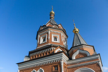 Fototapeta na wymiar Chapel of Alexander Nevsky in the city of Yaroslavl in Russia