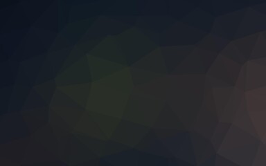 Dark Black vector polygon abstract backdrop.