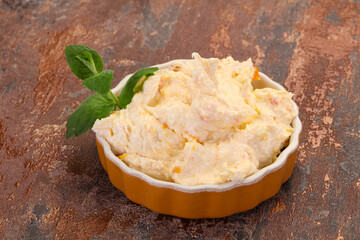 Curd with dry apricot