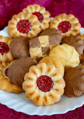 Sweet dried cookies