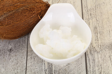 Dietary Coconut oil in the bowl