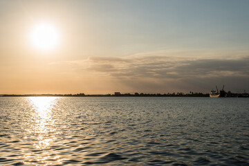 atardecer en la bahía de Cienfuegos Cuba