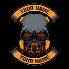 simple mask logo vector © maroyendesign