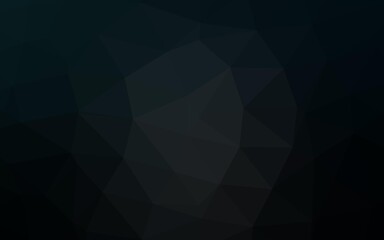 Obraz premium Dark Black vector triangle mosaic template.