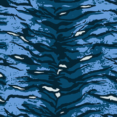 Abstract Tiger Pattern Trendy Fashion Colors Minimal Elegant Concept Stylish Pattern Perfect for Fabric Print Animal Stripes Texture