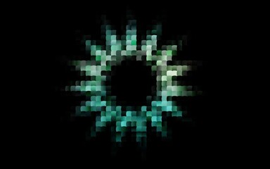 Dark Green, Yellow vector texture in rectangular style.