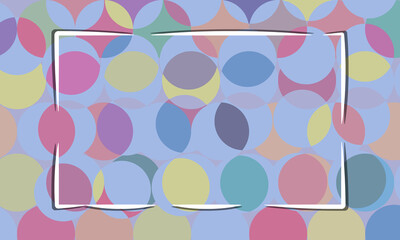 Bright abstract background. Colorful abstract background. Geometric pattern design with frame for advertising text and template. Vector illustration.