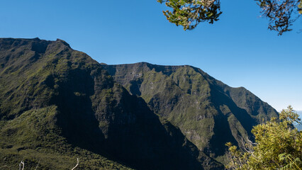 View on a valley in the mountains and the jungle