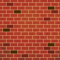 Fototapeta premium レンガの壁面 茶色