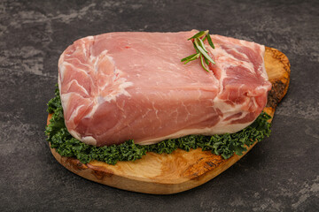 Pork meat piece for cooking