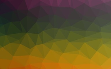 Dark Multicolor, Rainbow vector low poly texture.