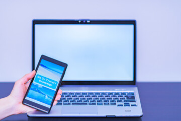 Go To Travel　GoTo トラベル　キャンペーン 【スマホに表示されているコンテンツは自作したものです】