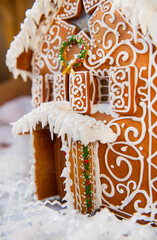 Beautiful gingerbread house 