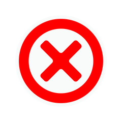 Obraz premium Wrong vector icon. cross icon. vector illustration