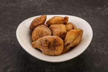 Dry sweet fig fruit heap