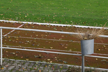 Verlassener Sportplatz zu Zeiten von Corona 