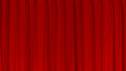red movie or theatre curtain with some smooth lines in it